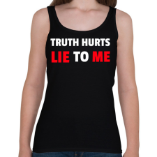 PRINTFASHION LIE TO ME - Női atléta - Fekete női trikó