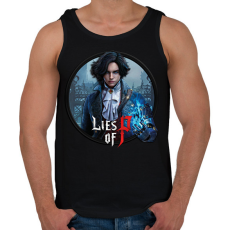 PRINTFASHION Lies of P - Férfi atléta - Fekete