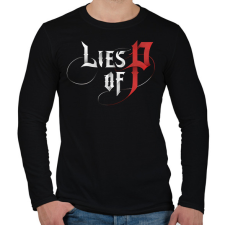 PRINTFASHION Lies of P - logo - Férfi hosszú ujjú póló - Fekete férfi póló