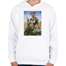 PRINTFASHION Lifeline - Apex Legends - Gyerek kapucnis pulóver - Fehér gyerek pulóver, kardigán