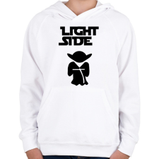 PRINTFASHION Light Side páros minta - Gyerek kapucnis pulóver - Fehér gyerek pulóver, kardigán