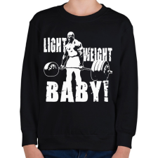 PRINTFASHION Light weight baby! - Gyerek pulóver - Fekete gyerek pulóver, kardigán