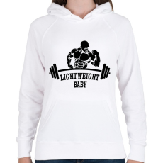 PRINTFASHION Light Weight Baby - Női kapucnis pulóver - Fehér
