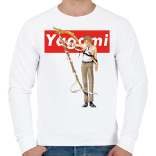 PRINTFASHION Light Yagami - Férfi pulóver - Fehér férfi pulóver, kardigán