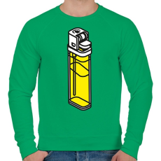 PRINTFASHION Lighter - Férfi pulóver - Zöld