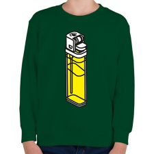 PRINTFASHION Lighter - Gyerek pulóver - Sötétzöld gyerek pulóver, kardigán
