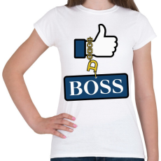 PRINTFASHION like a BOSS - Női póló - Fehér