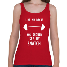 PRINTFASHION Like my rack? - Női atléta - Cseresznyepiros női trikó