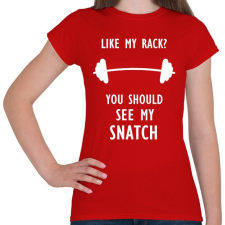 PRINTFASHION Like my rack? - Női póló - Piros női póló