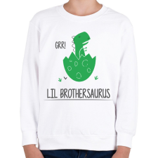 PRINTFASHION Lil Brothersaurus - Gyerek pulóver - Fehér gyerek pulóver, kardigán