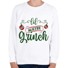 PRINTFASHION lil mister grinch-01 - Gyerek pulóver - Fehér