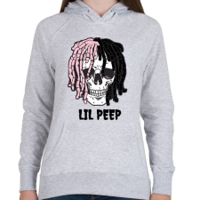 PRINTFASHION Lil Peep - Női kapucnis pulóver - Sport szürke női pulóver, kardigán