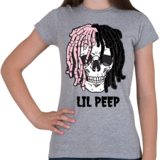 PRINTFASHION Lil Peep - Női póló - Sport szürke női póló