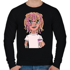PRINTFASHION Lil Pump - Férfi pulóver - Fekete