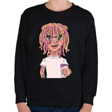 PRINTFASHION Lil Pump - Gyerek pulóver - Fekete