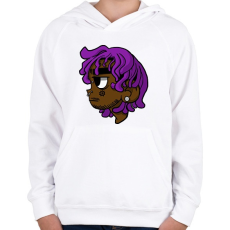 PRINTFASHION Lil uzi vert - Gyerek kapucnis pulóver - Fehér