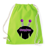 PRINTFASHION Lila bolondos méhecsketacskó - Sportzsák, Tornazsák - Limezöld