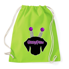 PRINTFASHION Lila bolondos méhecsketacskó - Sportzsák, Tornazsák - Limezöld tornazsák