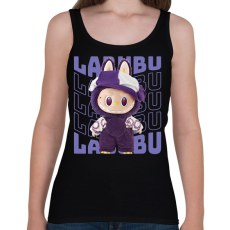 PRINTFASHION Lila Labubu - Női atléta - Fekete