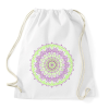 PRINTFASHION Lila-zöld mandala - Sportzsák, Tornazsák - Fehér
