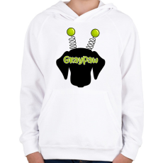 PRINTFASHION Lime bolondos méhecsketacskó - Gyerek kapucnis pulóver - Fehér