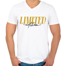 PRINTFASHION Limited edition - Férfi V-nyakú póló - Fehér férfi póló