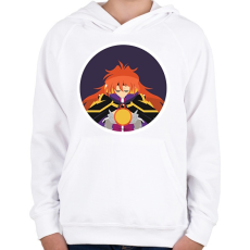 PRINTFASHION Lina - Gyerek kapucnis pulóver - Fehér