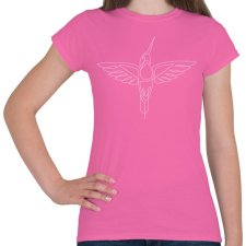 PRINTFASHION linebirdwh-01.png - Női póló - Rózsaszín női póló