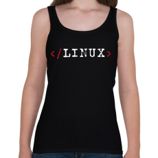 PRINTFASHION Linux - Női atléta - Fekete