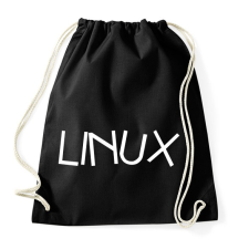 PRINTFASHION Linux rendszer - Sportzsák, Tornazsák - Fekete tornazsák