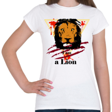 PRINTFASHION Lion - Női póló - Fehér női póló