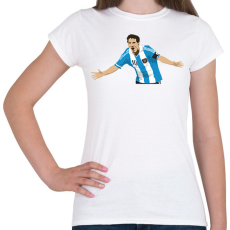 PRINTFASHION Lionel Messi - Női póló - Fehér