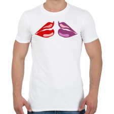 PRINTFASHION LIps - Férfi póló - Fehér férfi póló