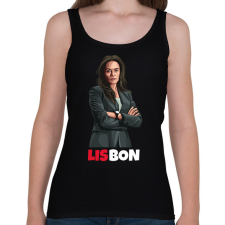 PRINTFASHION LISBON - Női atléta - Fekete női trikó