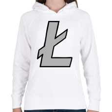 PRINTFASHION Litecoin - Női kapucnis pulóver - Fehér