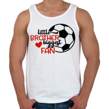 PRINTFASHION Little brother biggest fan - Férfi atléta - Fehér atléta, trikó