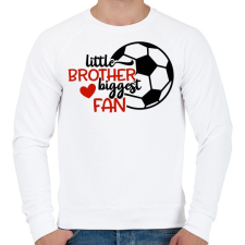 PRINTFASHION Little brother biggest fan - Férfi pulóver - Fehér férfi pulóver, kardigán