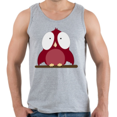 PRINTFASHION little red bird - Férfi atléta - Sport szürke