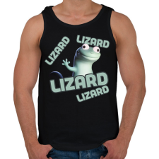 PRINTFASHION lizard - Férfi atléta - Fekete női trikó