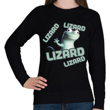 PRINTFASHION lizard - Női pulóver - Fekete női pulóver, kardigán