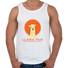 PRINTFASHION llama - Férfi atléta - Fehér atléta, trikó