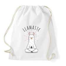 PRINTFASHION Llamaste yoga - Sportzsák, Tornazsák - Fehér tornazsák