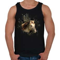 PRINTFASHION ló arc4 - Férfi atléta - Fekete