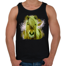 PRINTFASHION ló arc 4 - Férfi atléta - Fekete