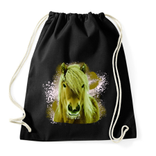 PRINTFASHION ló arc 4 - Sportzsák, Tornazsák - Fekete tornazsák