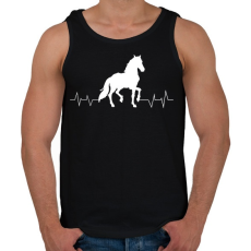 PRINTFASHION LÓ életjel - Férfi atléta - Fekete