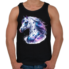 PRINTFASHION ló - Férfi atléta - Fekete atléta, trikó