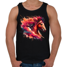 PRINTFASHION ló - Férfi atléta - Fekete