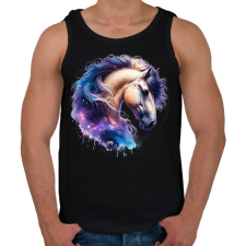 PRINTFASHION ló - Férfi atléta - Fekete atléta, trikó