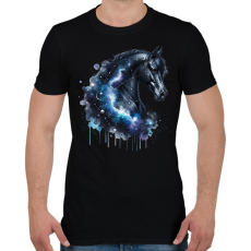 PRINTFASHION ló - Férfi póló - Fekete